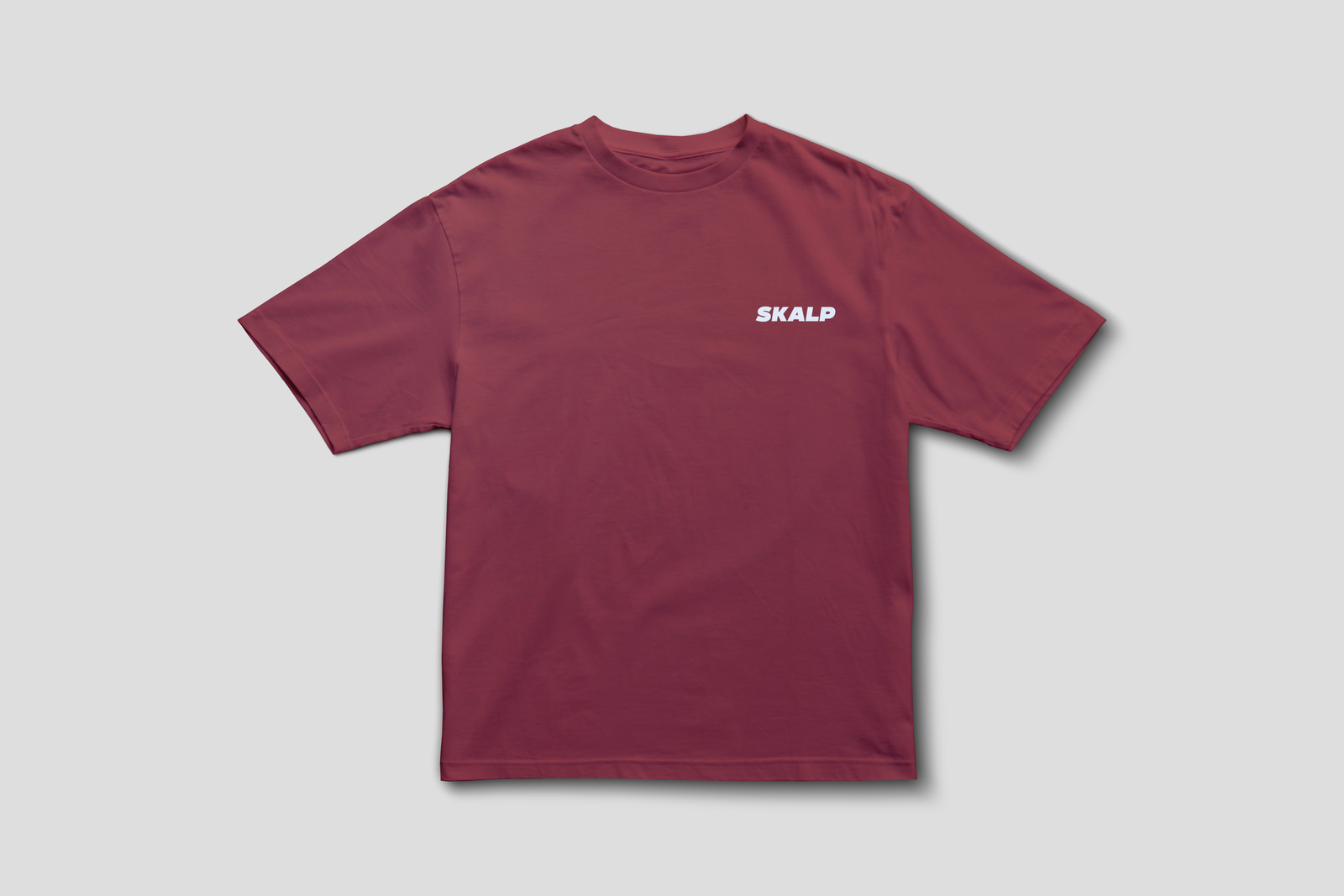 Tshirt bleu rouge Front Mockup